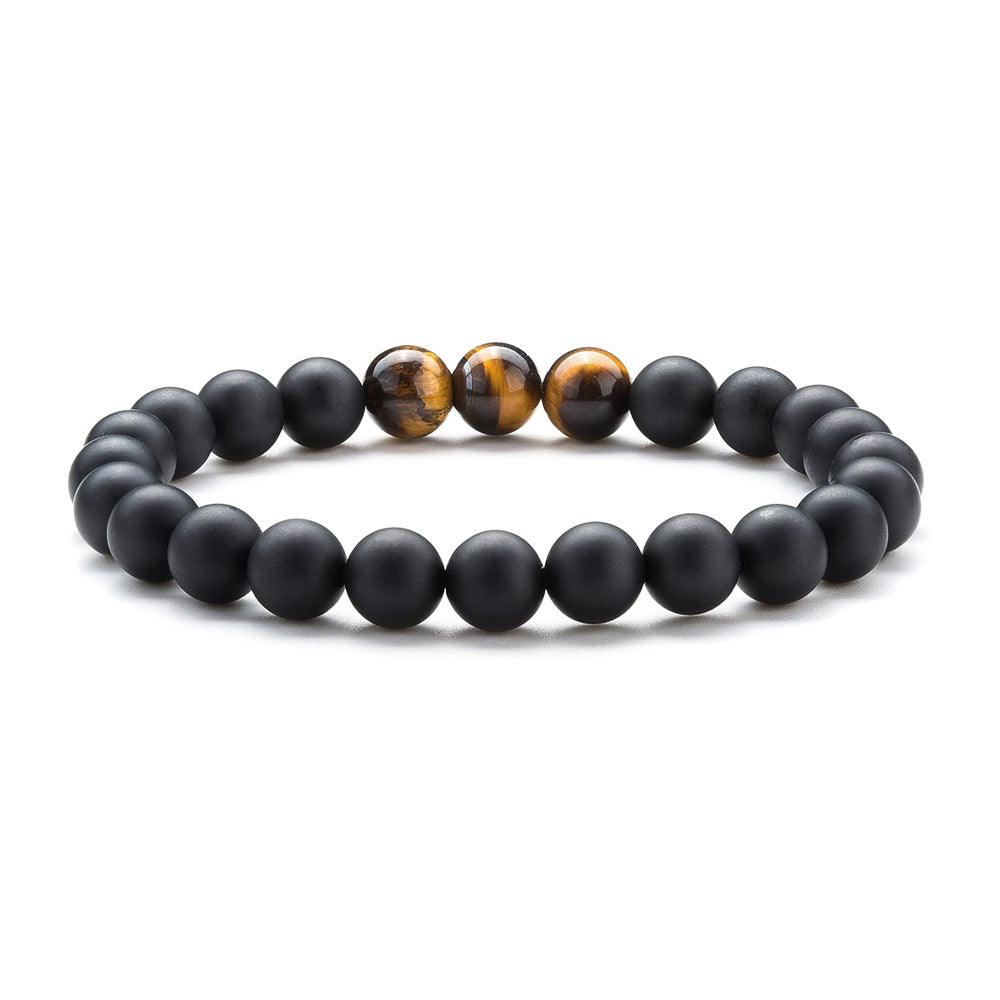 Tinkers Tiger Eye Volcanic Rock Yoga Beaded Bracelet Exclusive - 0