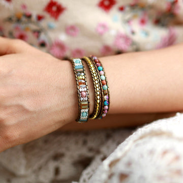 Tinkers Tinkers Circles Rare Purple Emperor Natural Stone Bracelet - 0