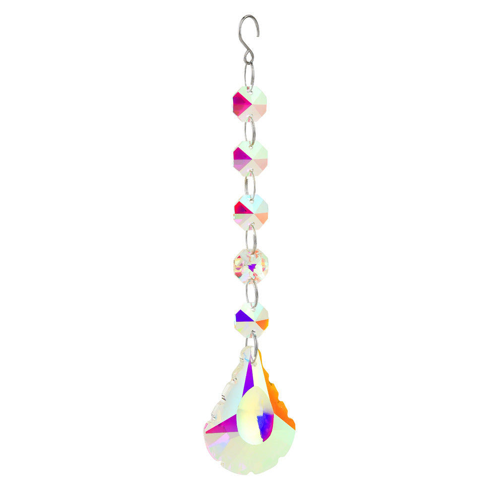 Teardrop aurora crystal prism suncatcher