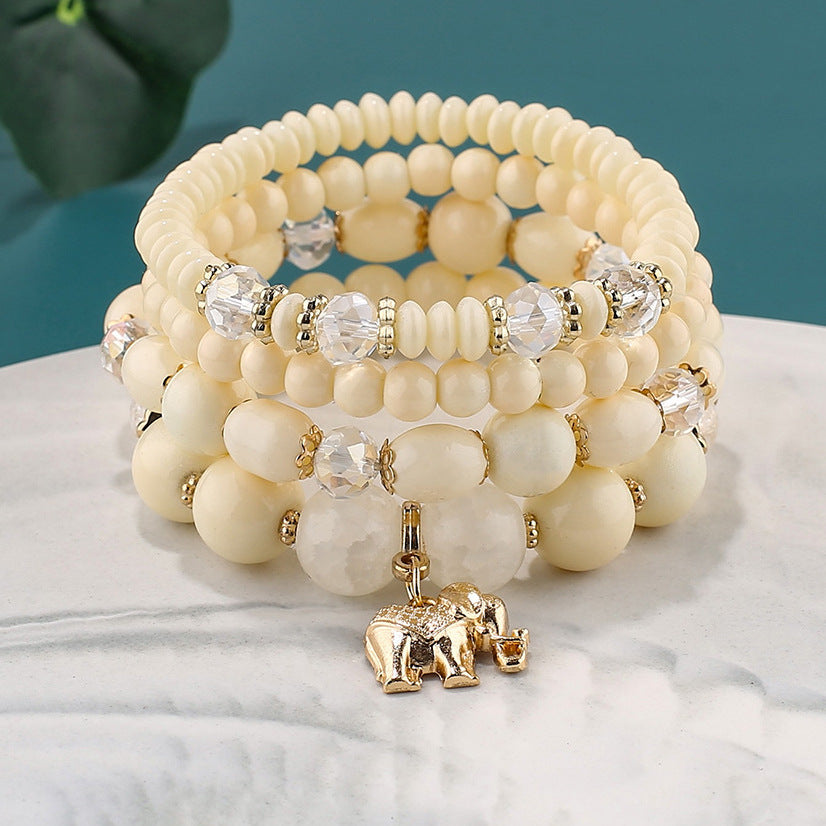 Tinkers Crystal Elephant Pendant Bracelet Exclusive Collection - 0