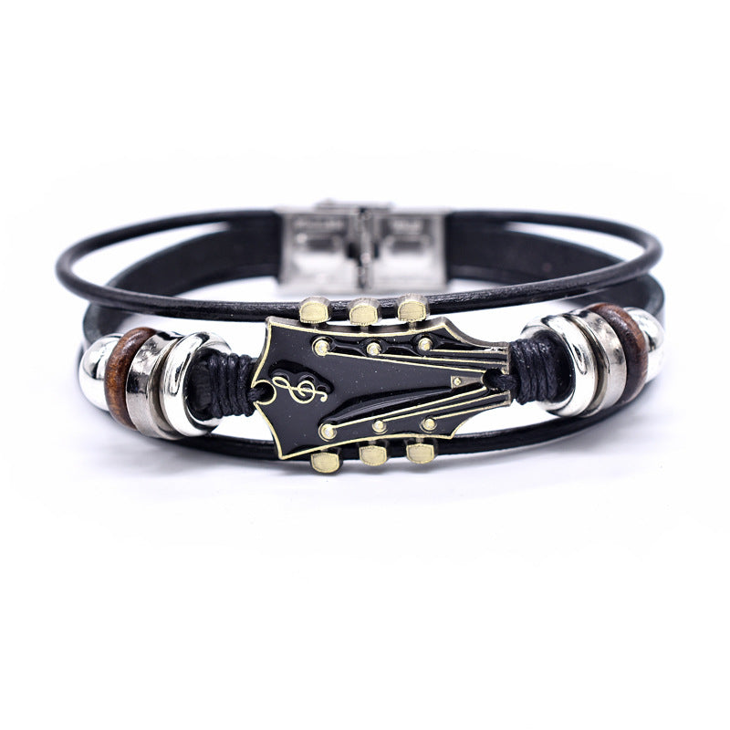 Tinkers Zinc Alloy Music Guitar Leather Bracelet Limited Edition - 0