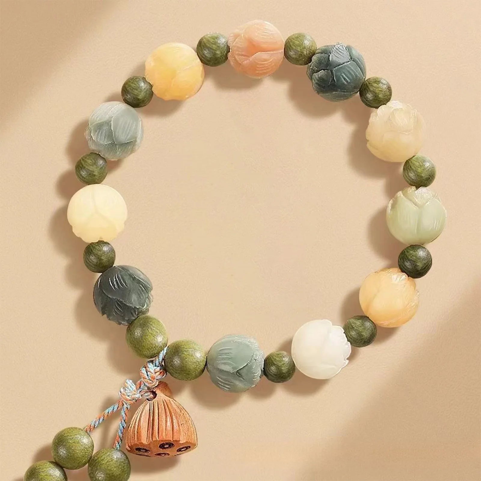 Elegant Handcrafted Lotus Bracelet for Good Luck by Tinkers