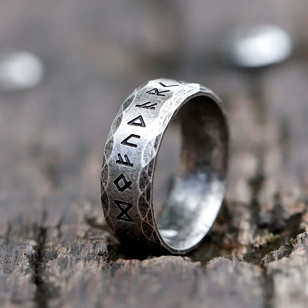 Viking Runes Ring By Tinkers Protection Spiritual Energy