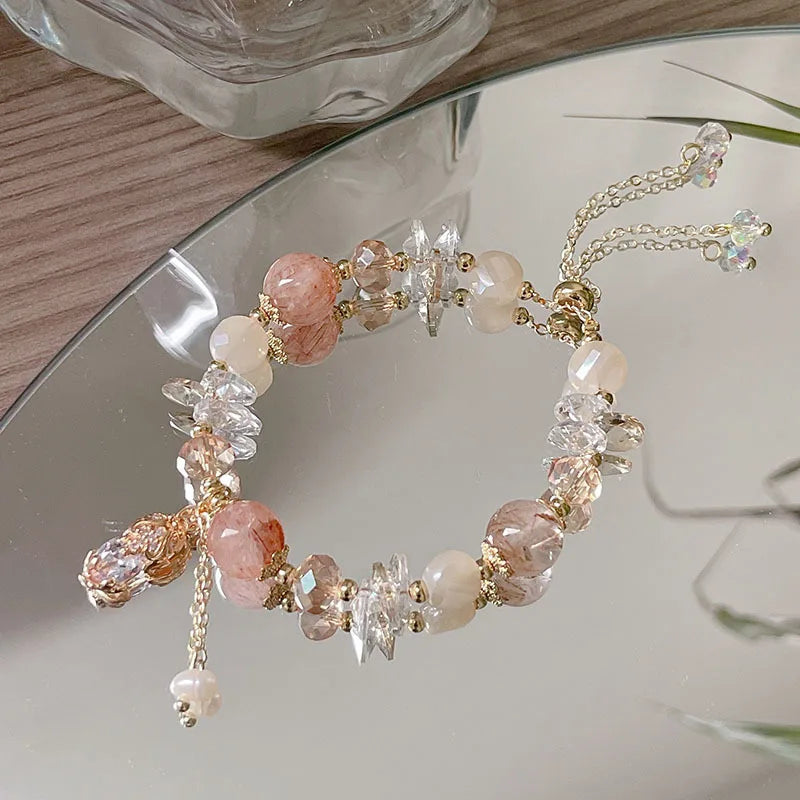 Handcrafted Citrine Crystal Bracelet for Abundance and Gifts by Tinkers