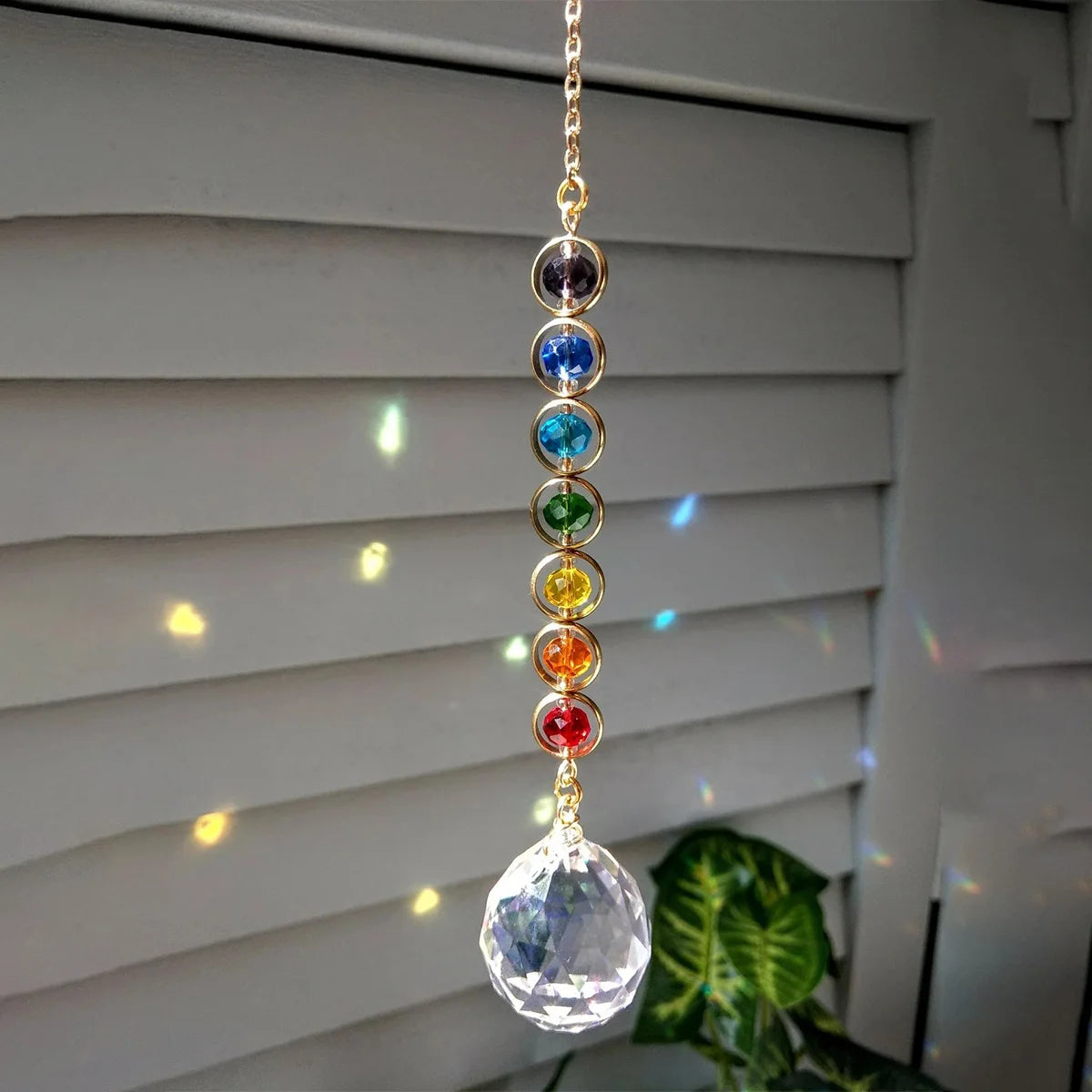 Crystal Suncatcher — Rainbow Maker & Meditation Home Decor