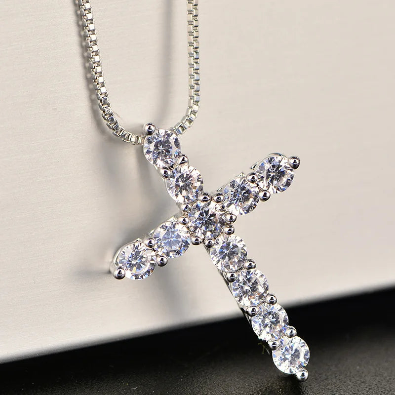 Crystal Cross Necklace By Tinkers Spiritual Healing
