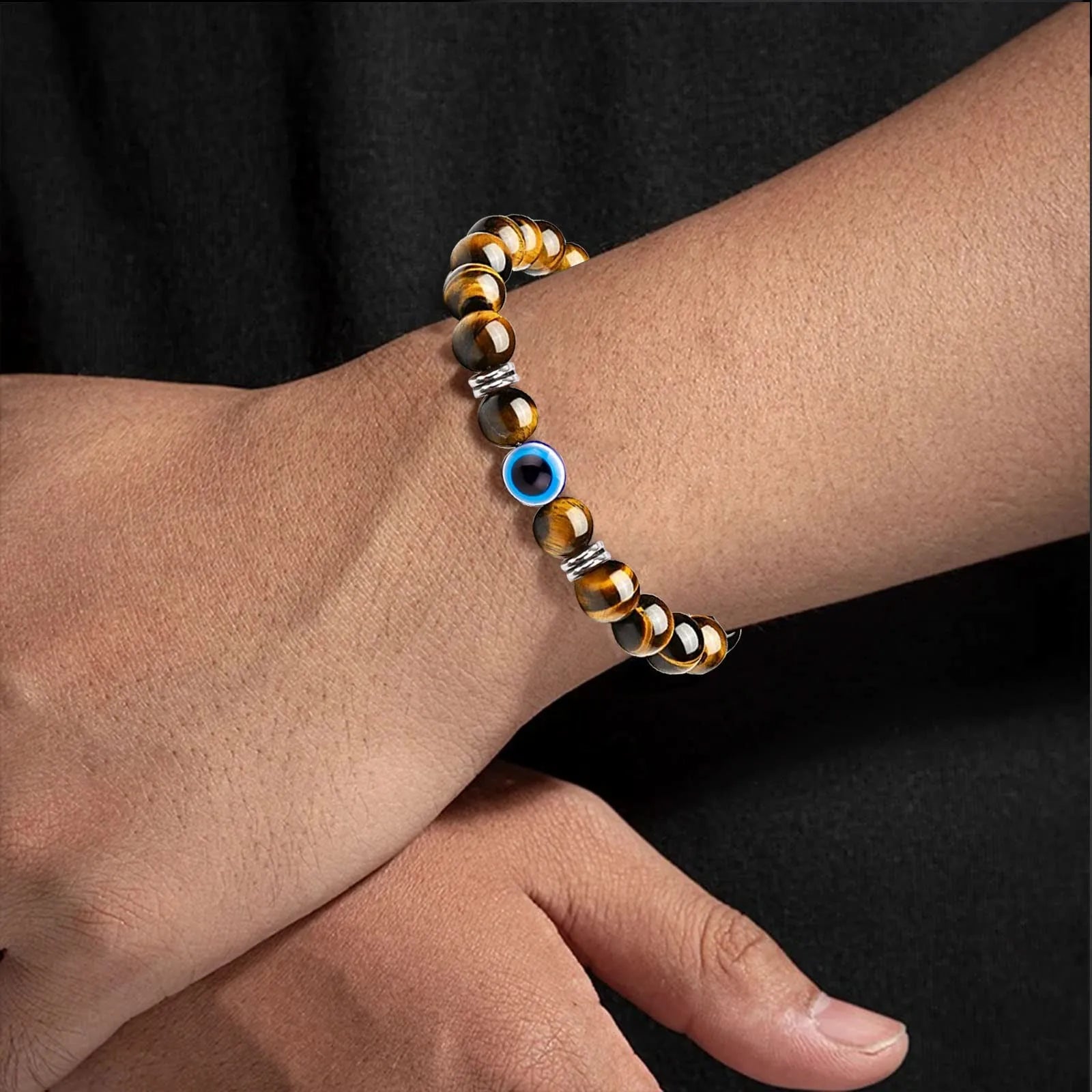 Tiger Eye Evil Eye Bracelet By Tinkers - Aura Protection