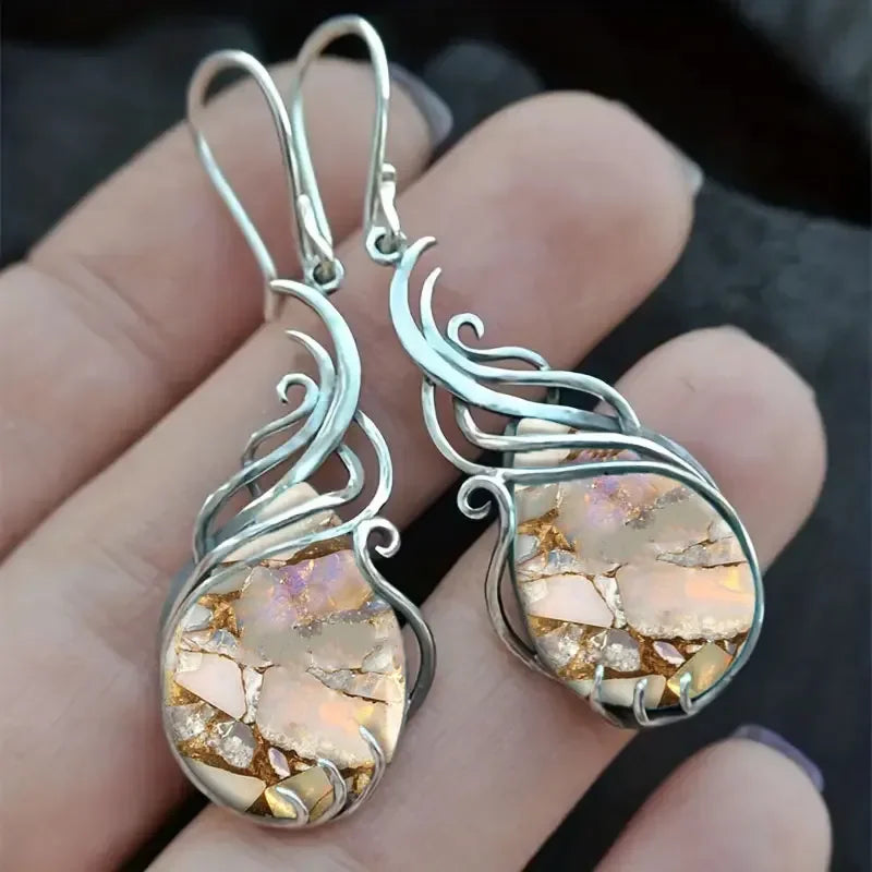 Tinkers Bohemian Turquoise Earrings For Women Vintage Jewelry Gift -