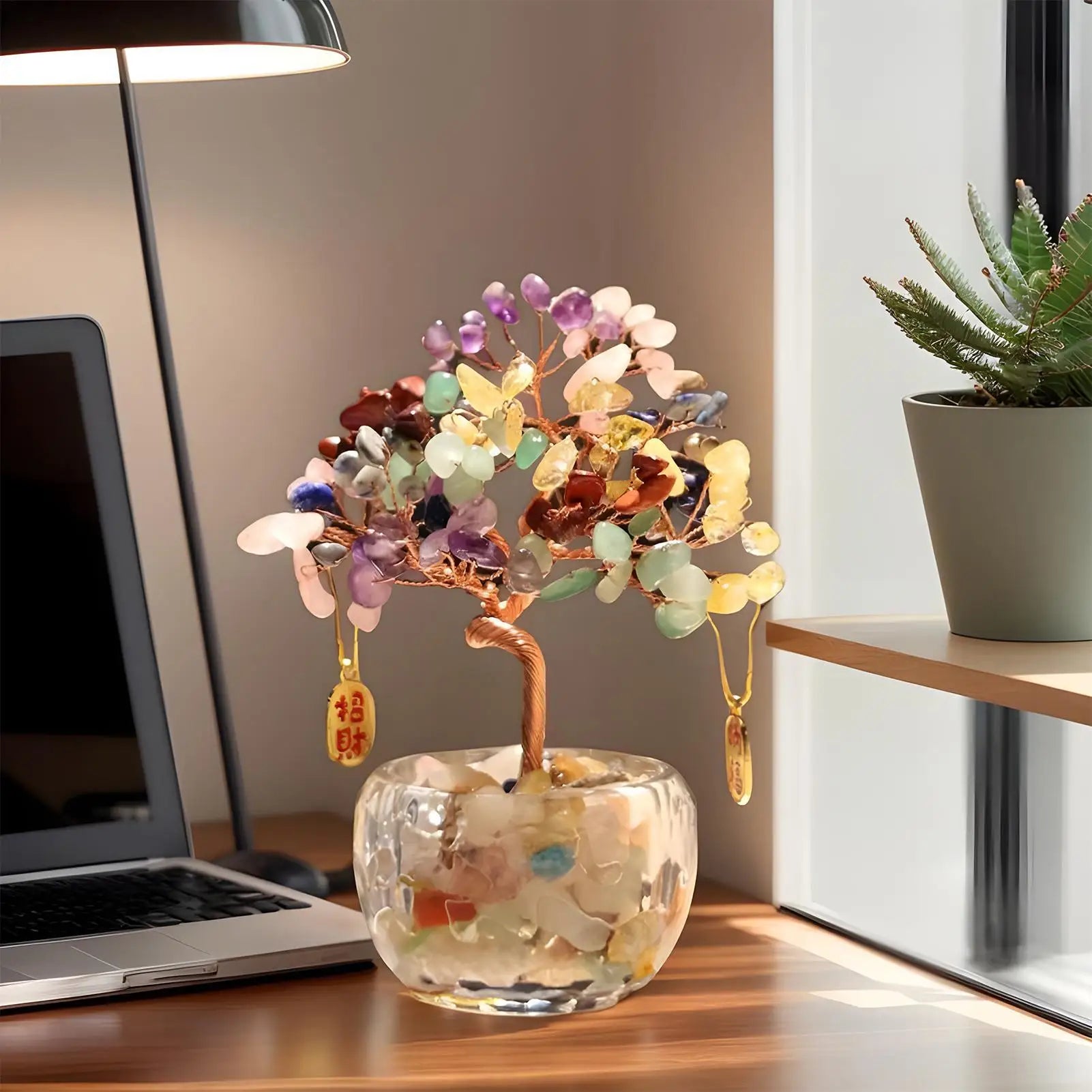 Handcrafted Amethyst Crystal Tree For Wealth