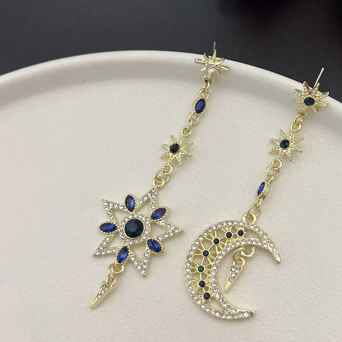 Star Moon Tassel Earrings by Tinkers Spiritual Energy