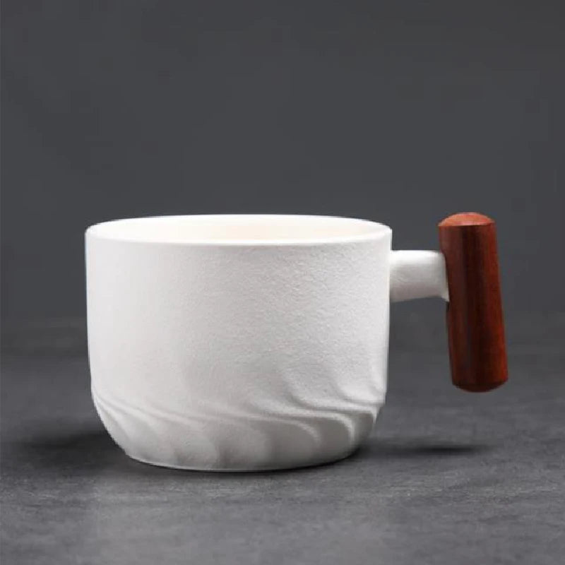 Tinkers Handmade Exquisite Coffee Cup With Wooden Handle Mug - Home & Garden > Kitchen & Dining > Tableware > Drinkware > Mugs