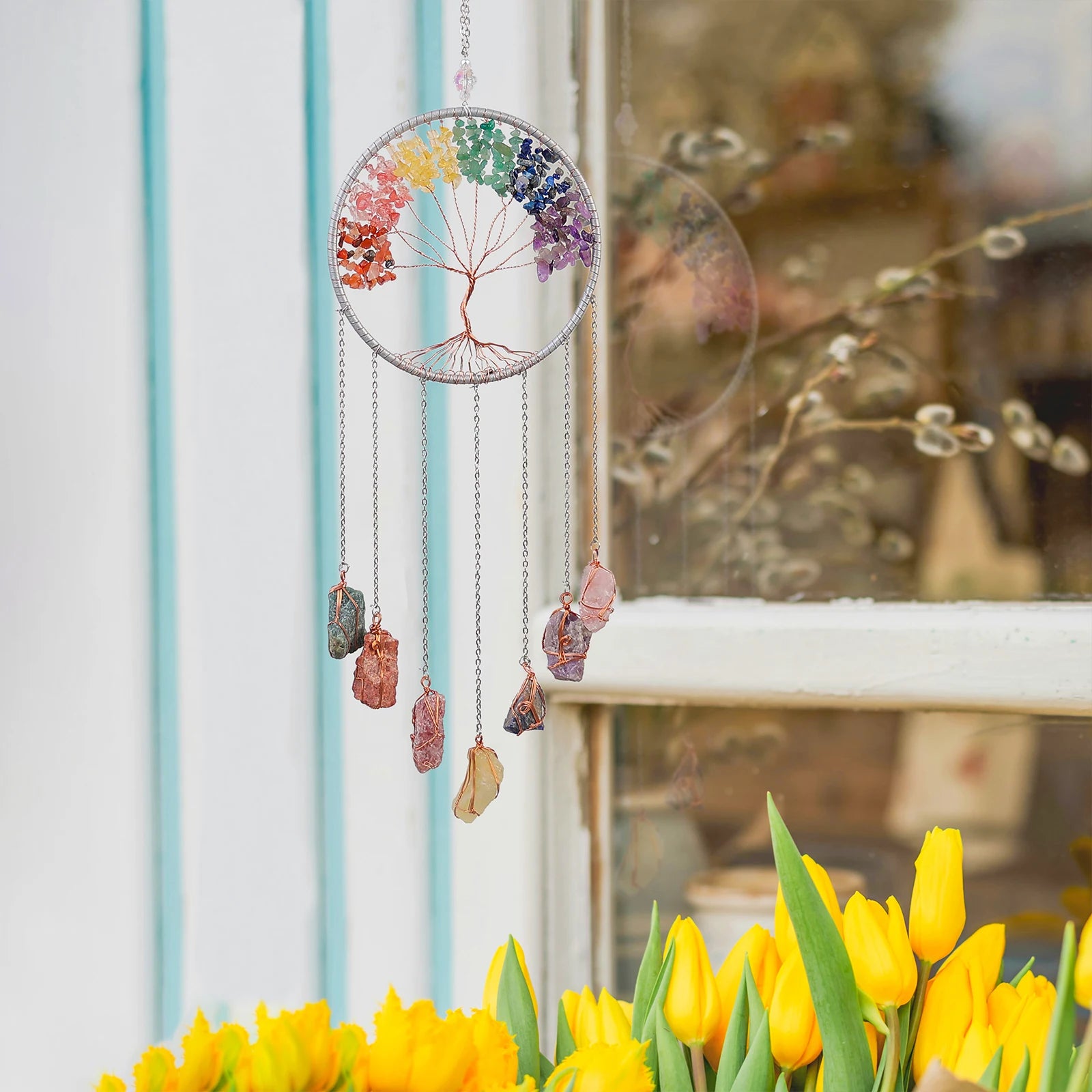 Crystal Suncatcher — Rainbow Light & Prism Home Decor