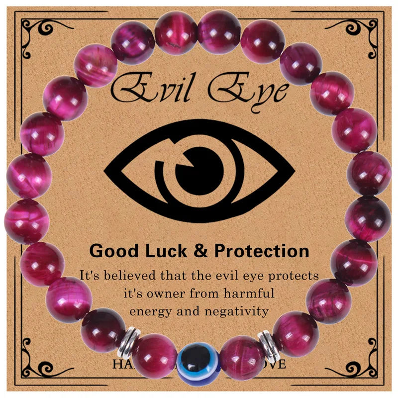 Tiger Eye Evil Eye Bracelet By Tinkers - Aura Protection