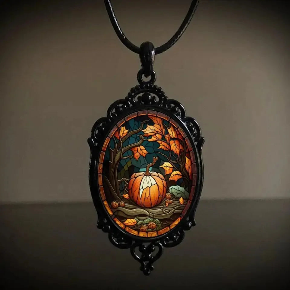 Gothic Zauberer Fledermaus Kürbis Halskette Vampir Halloween Schmuck Geschenk