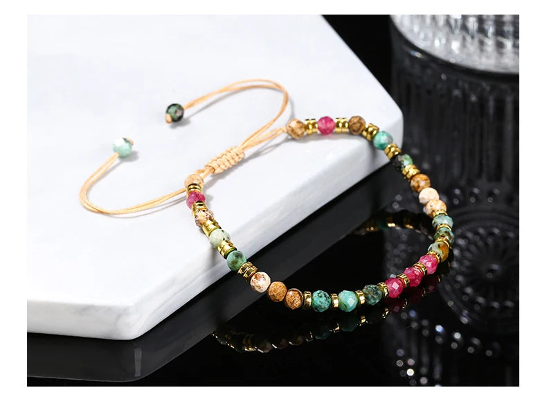 Tinkers JD Limited Faceted Africa Turquoise Chalcedony Bracelet - Apparel & Accessories > Jewelry > Bracelets