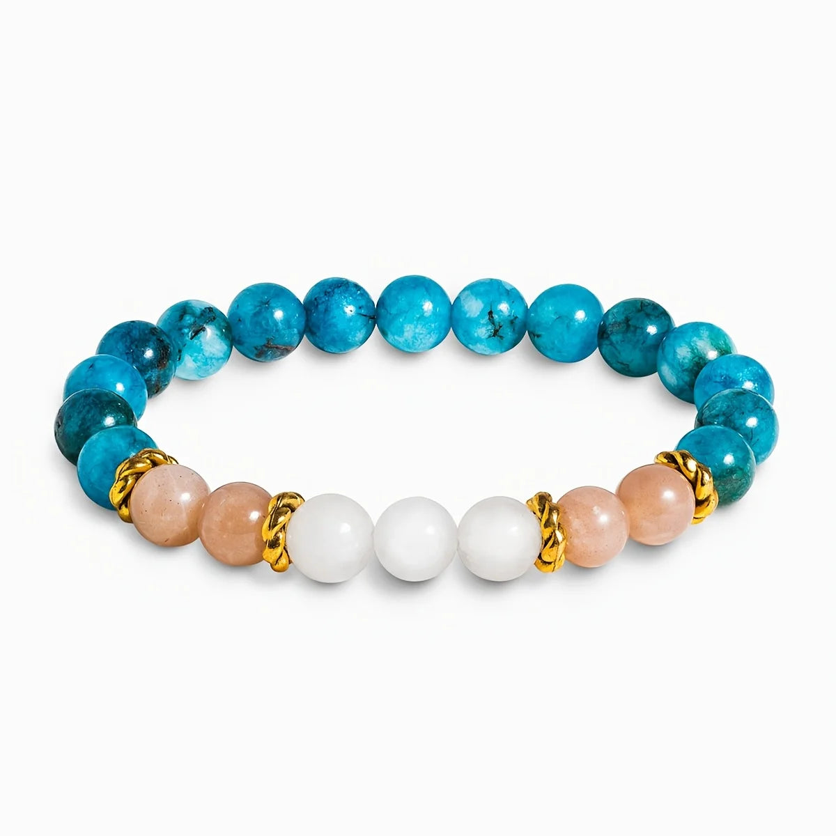 Blue Apatite Sunstone Bracelet By Tinkers - Balance