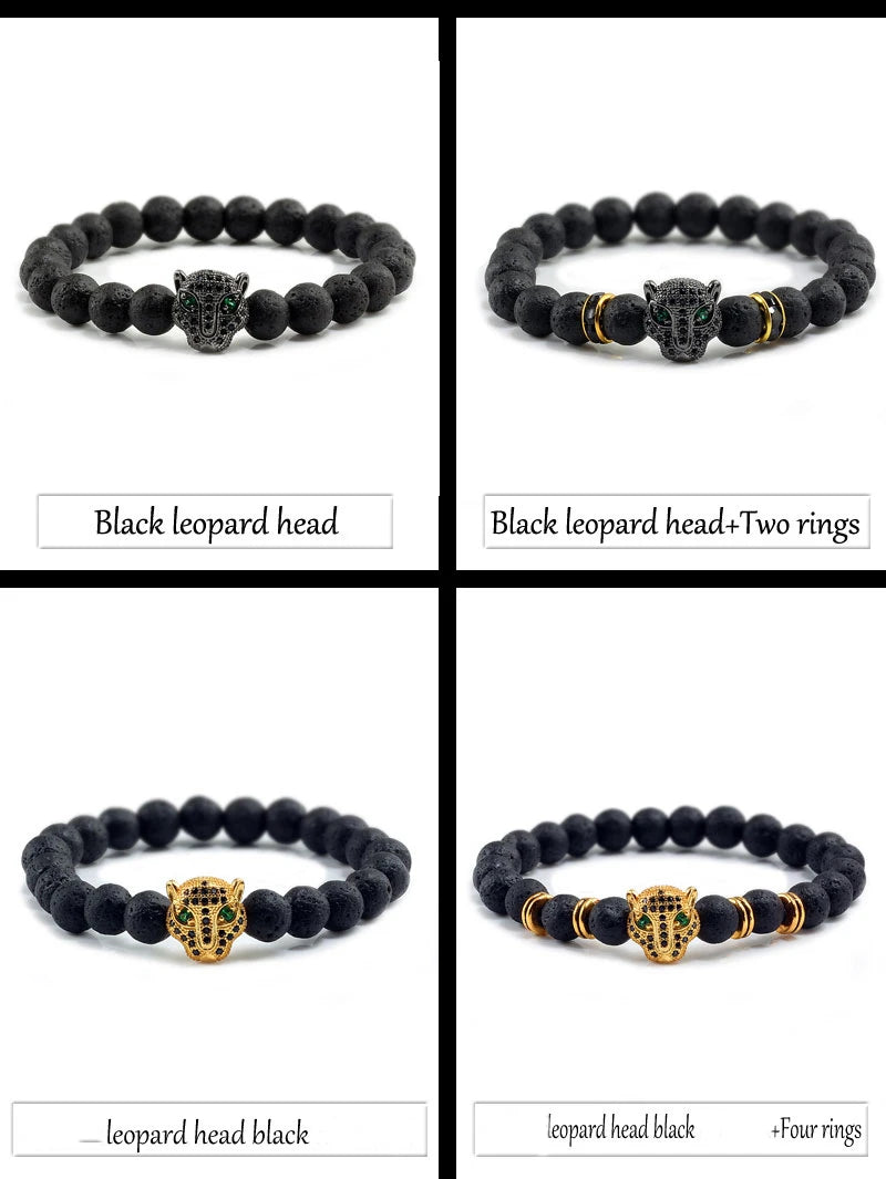 Tinkers Tinkers Black Lava Beads Bracelet Spiritual Yoga Style Luxe - Uncategorized