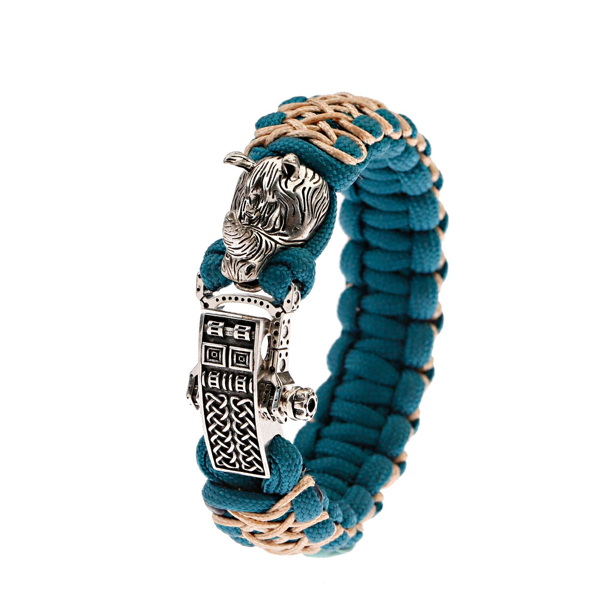 Tinkers Nordic Skull Punk Lanyard Bracelet Unisex Viking Jewelry -