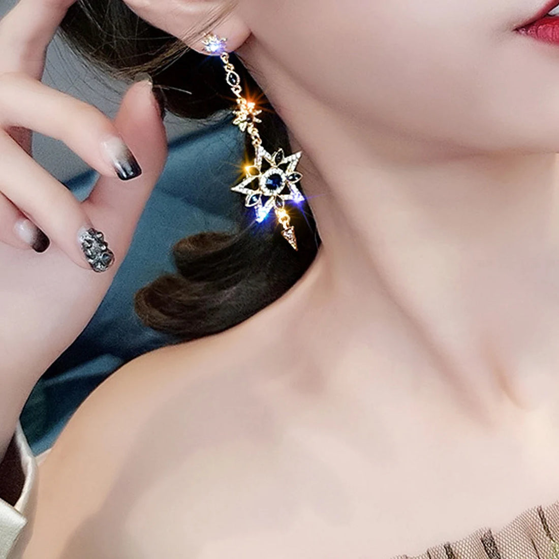 Star Moon Tassel Earrings by Tinkers Spiritual Energy