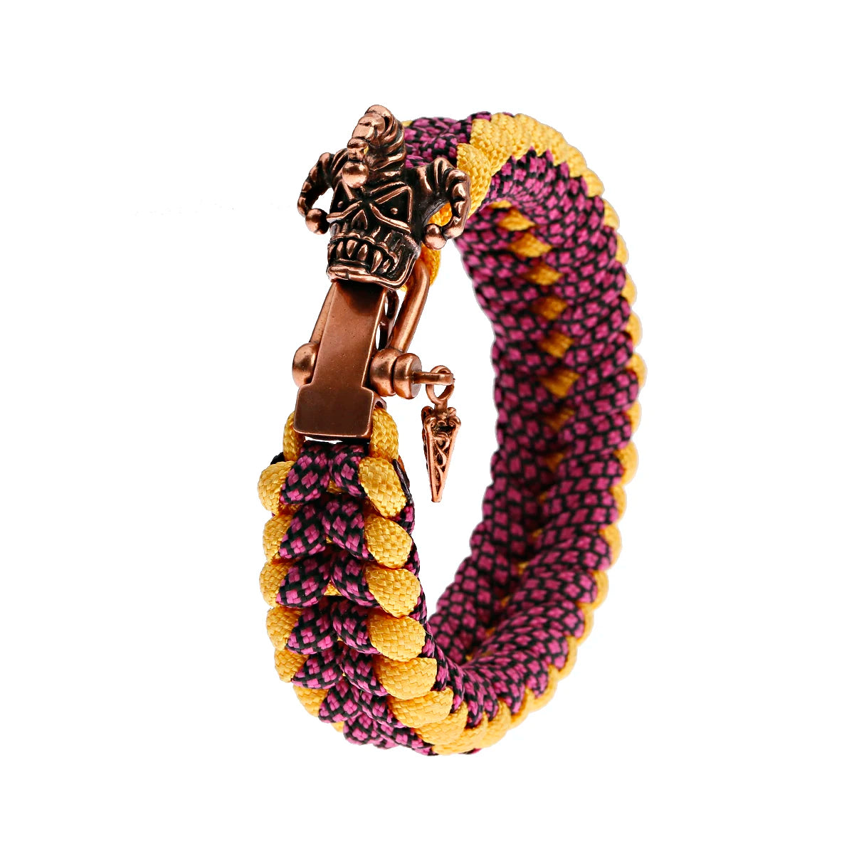 Tinkers Nordic Skull Punk Lanyard Bracelet Unisex Viking Jewelry -