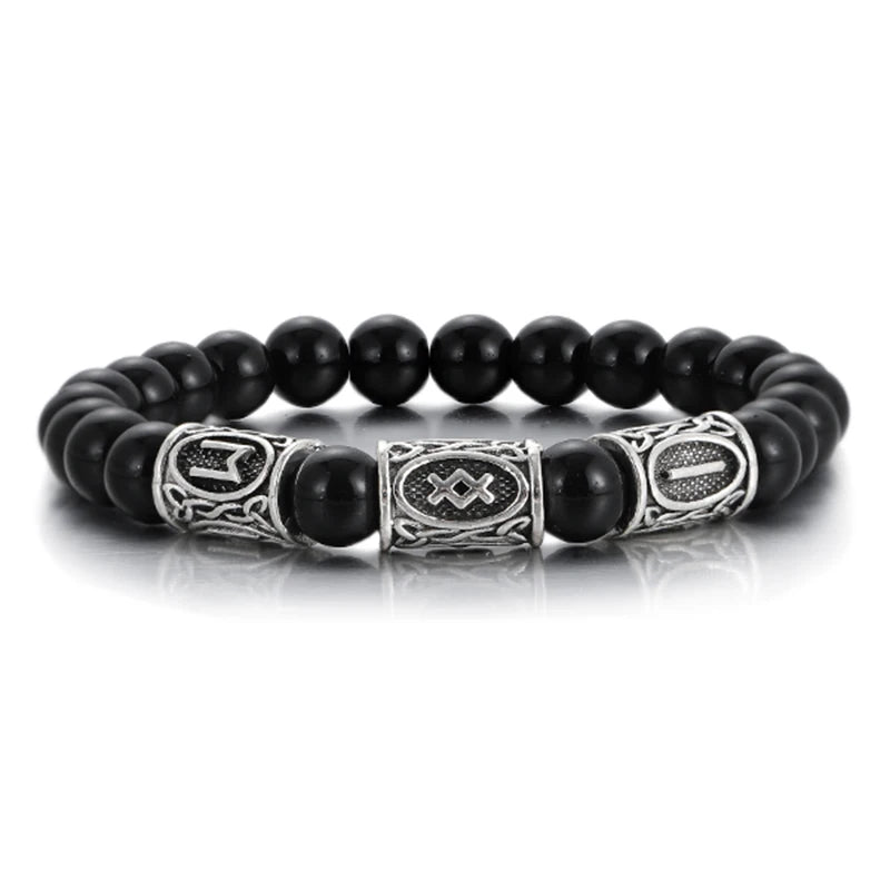 Tinkers Viking Rune Bracelet Wood Lava Stone Bohemian Exclusive -