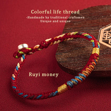 Tinkers Tibetan Colorful Rope Bracelet Lucky Charm For Women Men -