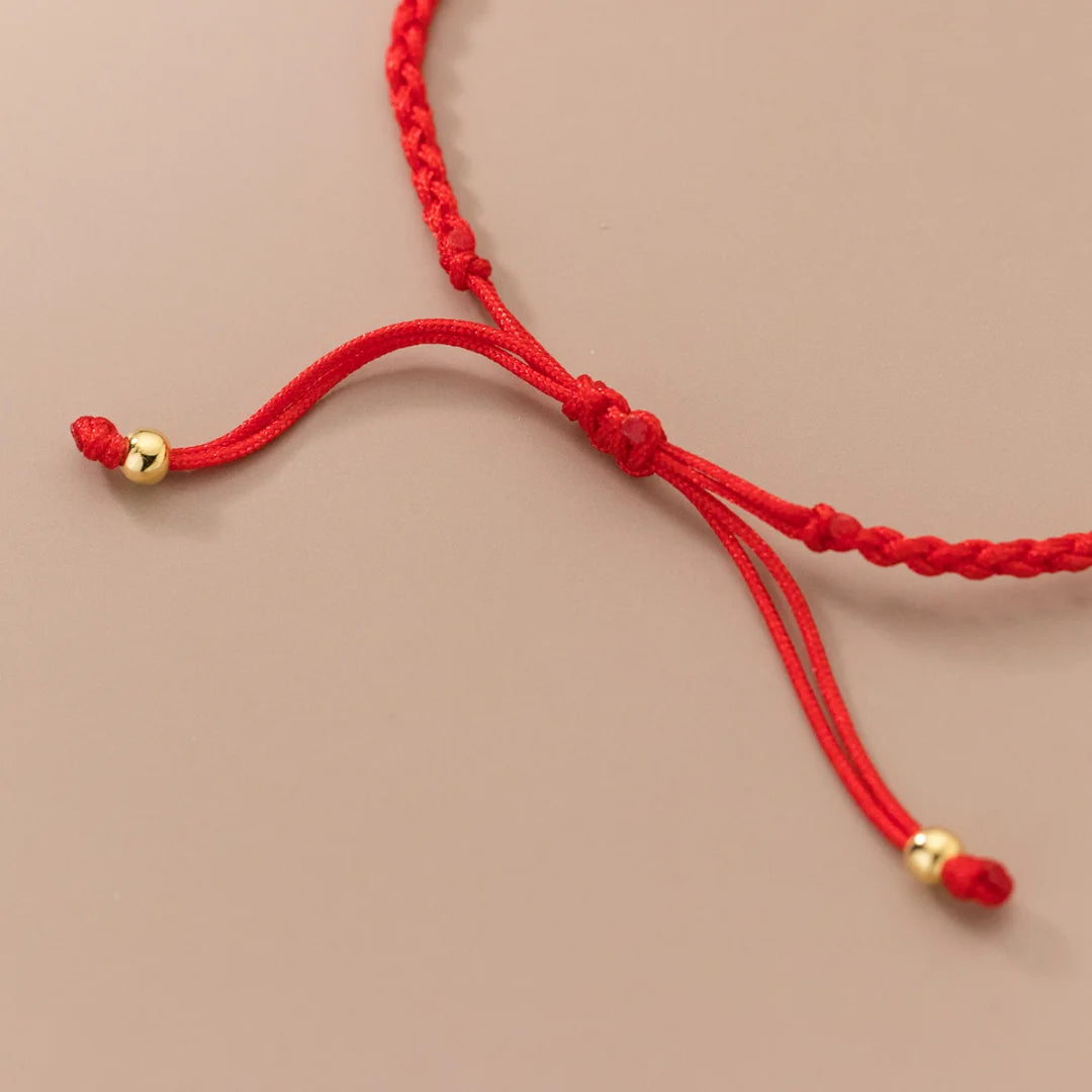 Jade Wohlstand Balance Armband Handarbeit Verstellbar Boho