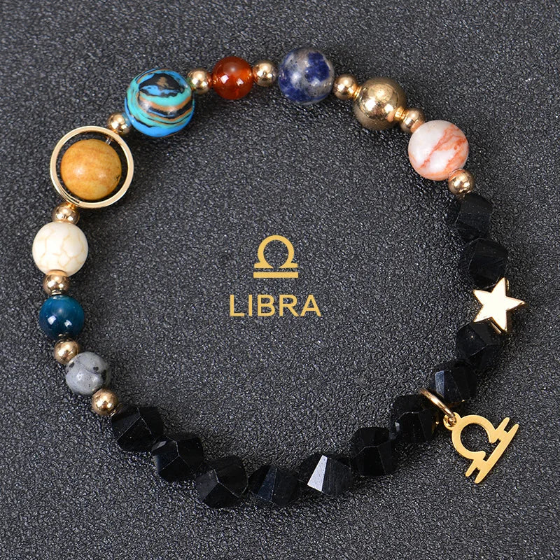 Handcrafted Natural Crystal Zodiac Bracelet For Women Balance And Protection Birthday Gift By Tinkers
