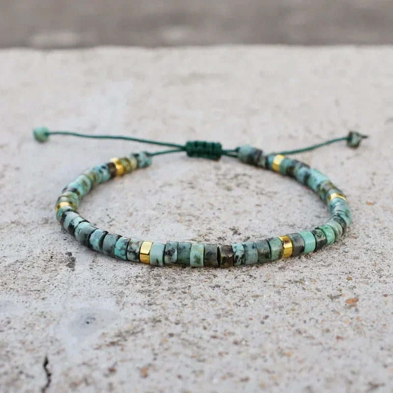 Tinkers PrettylandCN 4mm African Turquoise Braided Bracelet Elite -