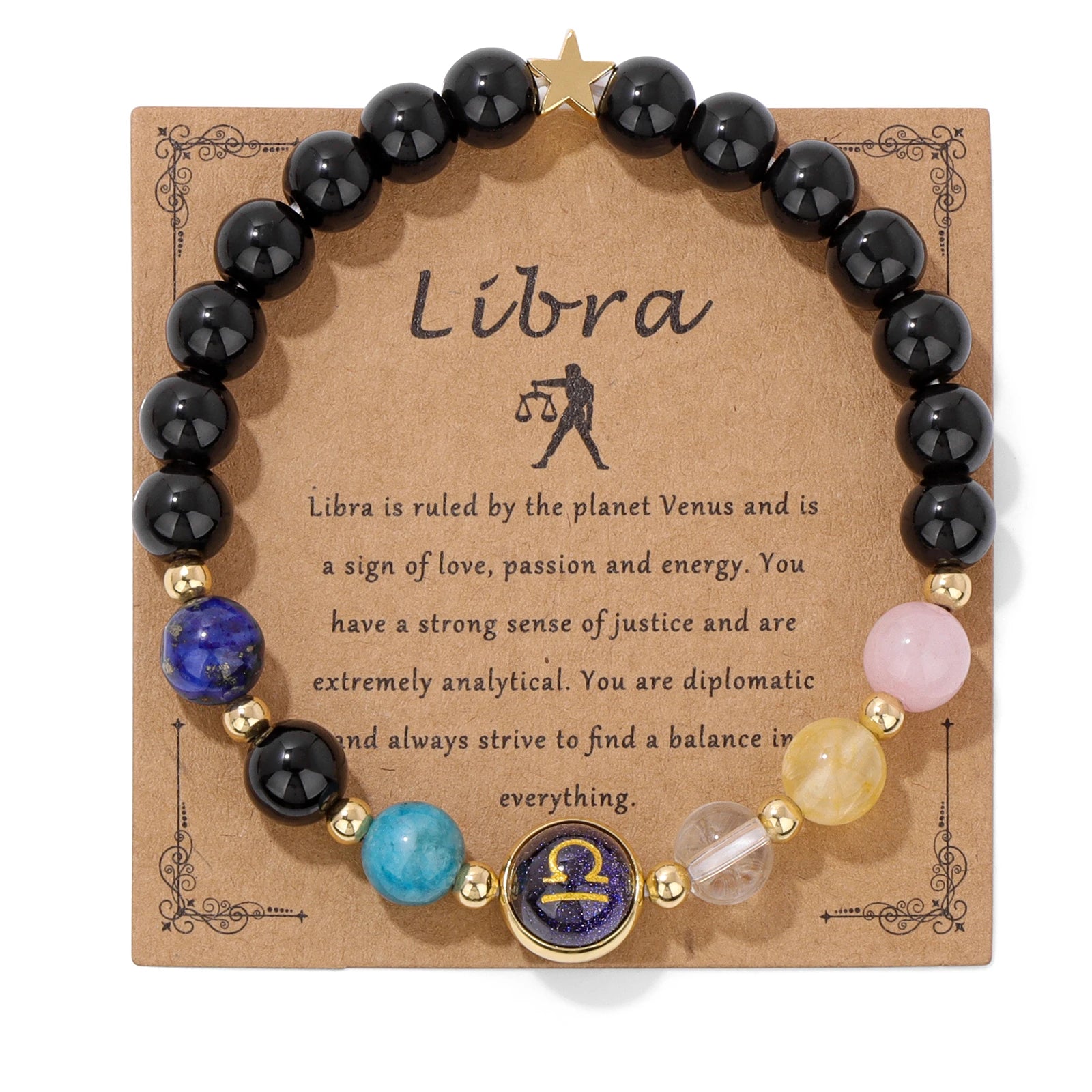 Obsidian Tiger Eye Zodiac Bracelet Balance By Tinkers