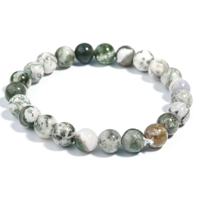Tinkers Dendritic Agate Depression Healing Crystal Bracelet Unisex - Apparel & Accessories > Jewelry > Bracelets