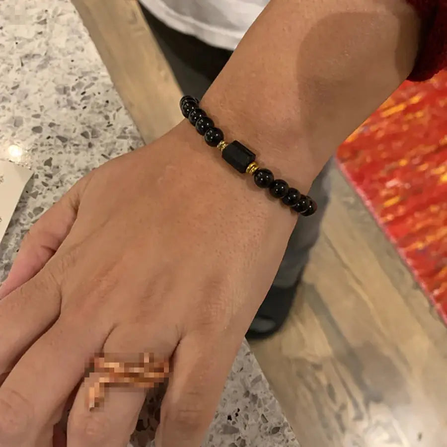 Black Tourmaline Bracelet By Tinkers Protection And Balance