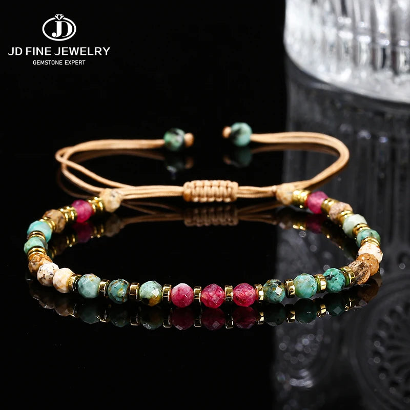 Tinkers JD Limited Faceted Africa Turquoise Chalcedony Bracelet - Apparel & Accessories > Jewelry > Bracelets