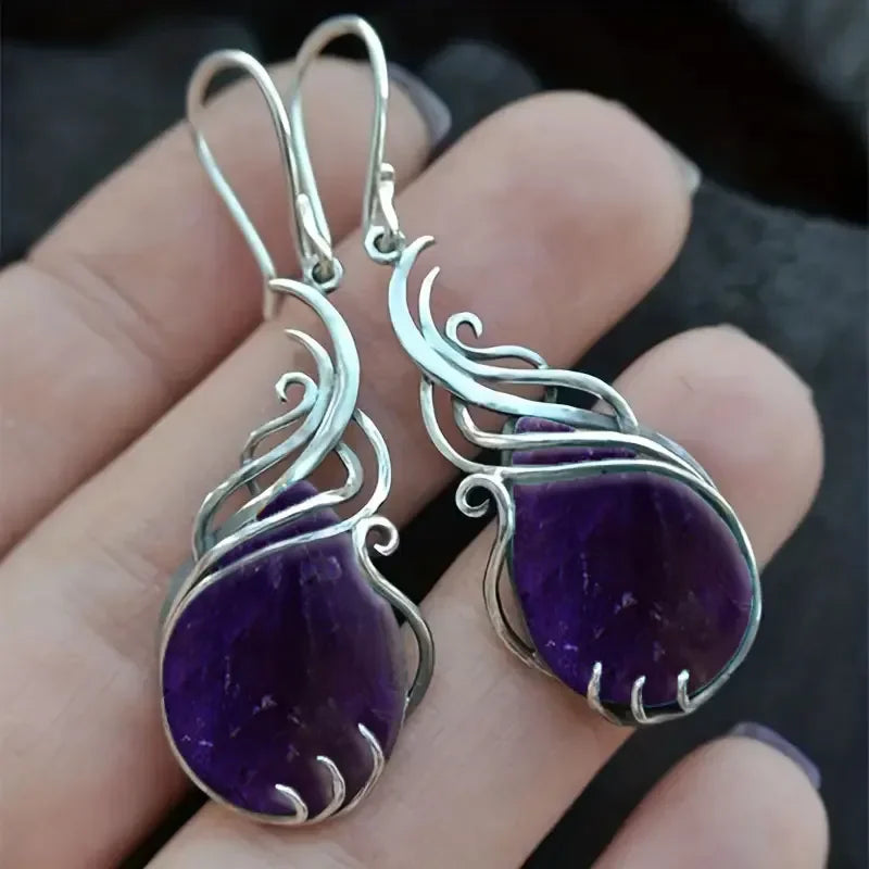 Tinkers Bohemian Turquoise Earrings For Women Vintage Jewelry Gift -