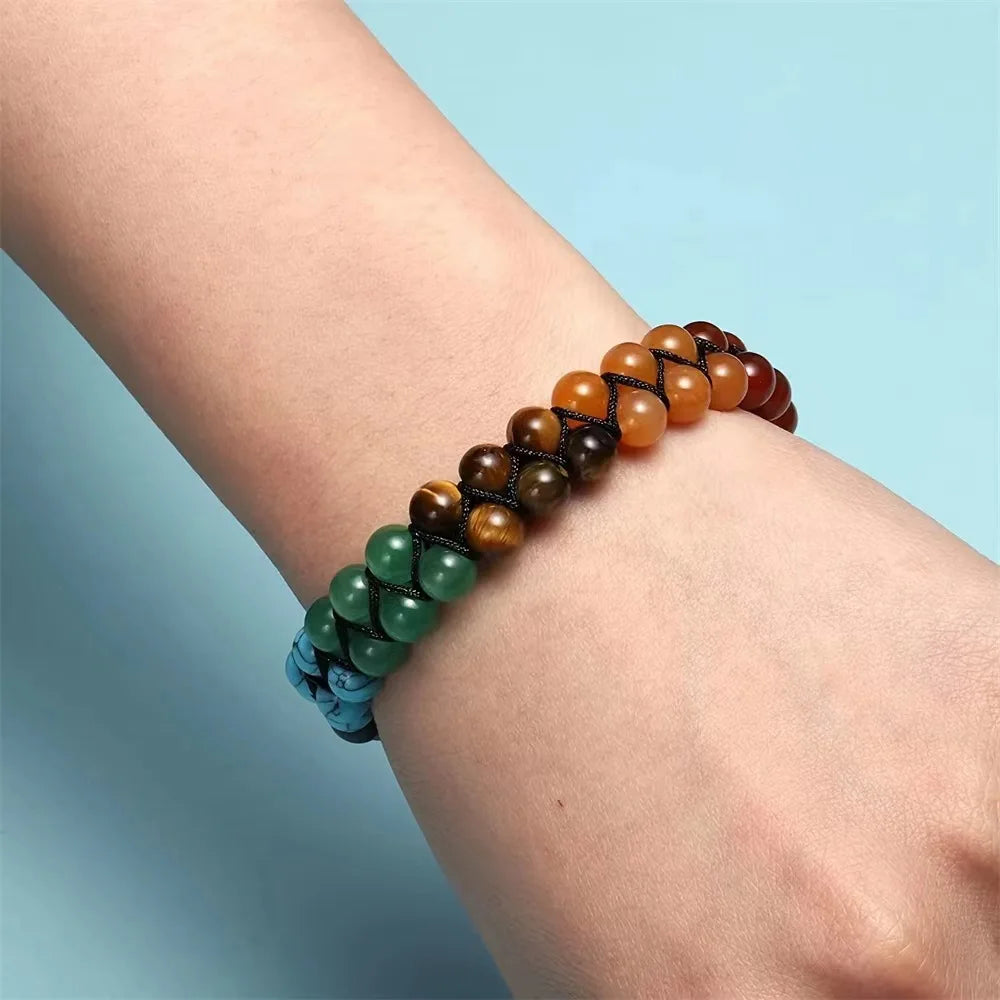 7 Chakra Stone Bracelet By Tinkers - Spiritual Healing