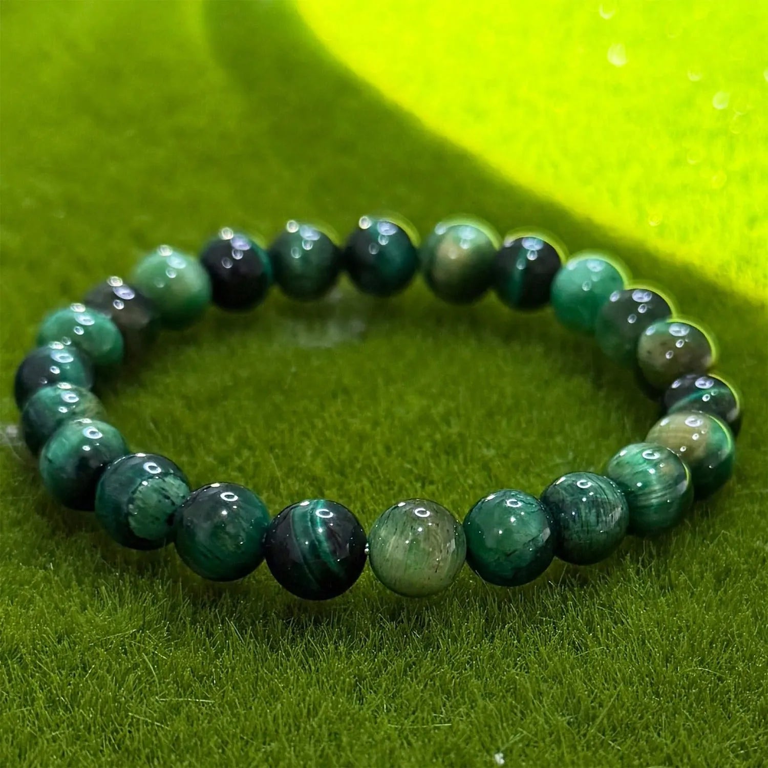 Natural Tiger Eye Bracelet By Tinkers For Men And Women Signature Handcrafted Confidence Protection Luck Gift