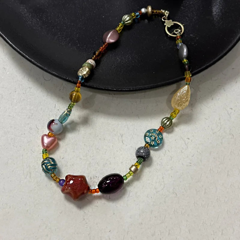 Tinkers Harajuku Beaded Star Necklace Acrylic Beads Limited Edition -