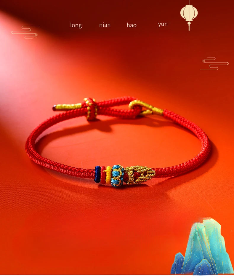 Tinkers Fashionable Buddhist Lucky Adjustable Rope Bracelet Couples -