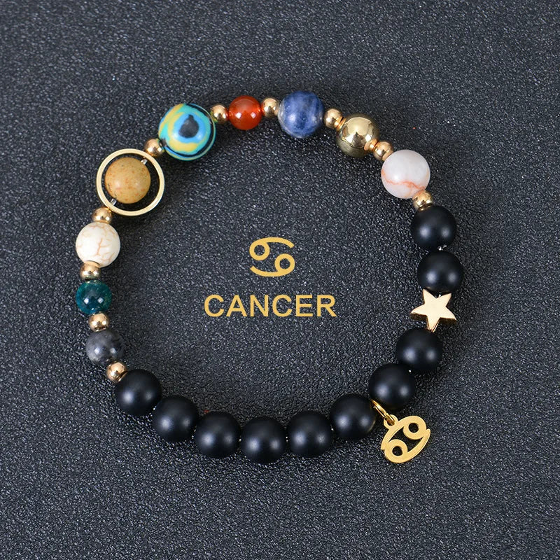 Handcrafted Natural Crystal Zodiac Bracelet For Women Balance And Protection Birthday Gift By Tinkers
