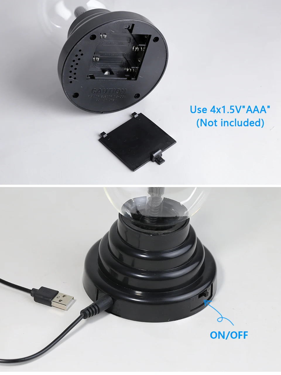 Magic Crystal Plasma Ball Lamp 3 Inch LED Night Light Kid Birthday Christmas Gift Lighting Bedroom Decor Novelty Lamp