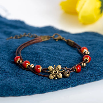 Elegant Handcrafted Boho Ceramic Bracelet for Women by Tinkers