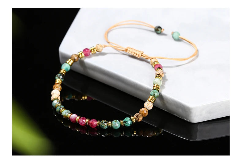 Tinkers JD Limited Faceted Africa Turquoise Chalcedony Bracelet - Apparel & Accessories > Jewelry > Bracelets