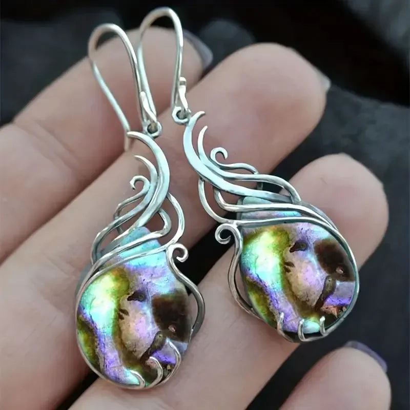 Tinkers Bohemian Turquoise Earrings For Women Vintage Jewelry Gift -