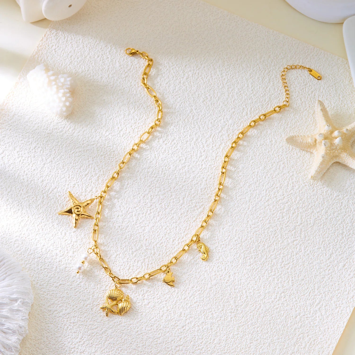 Serene Handcrafted Starfish Pendant Necklace by Tinkers for Women