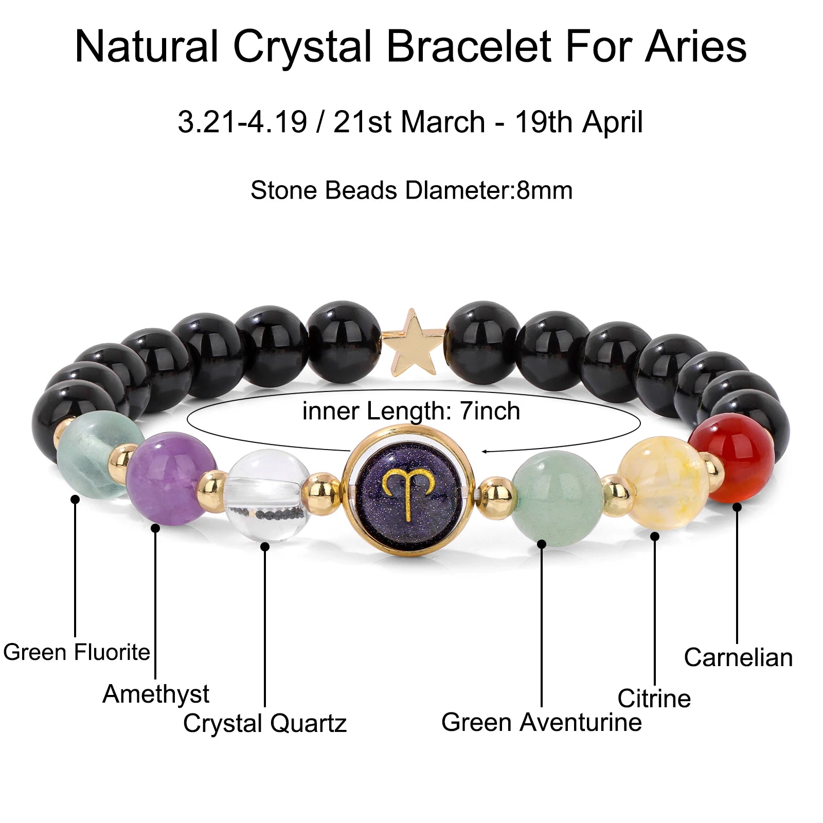 Obsidian Tiger Eye Zodiac Bracelet Balance By Tinkers