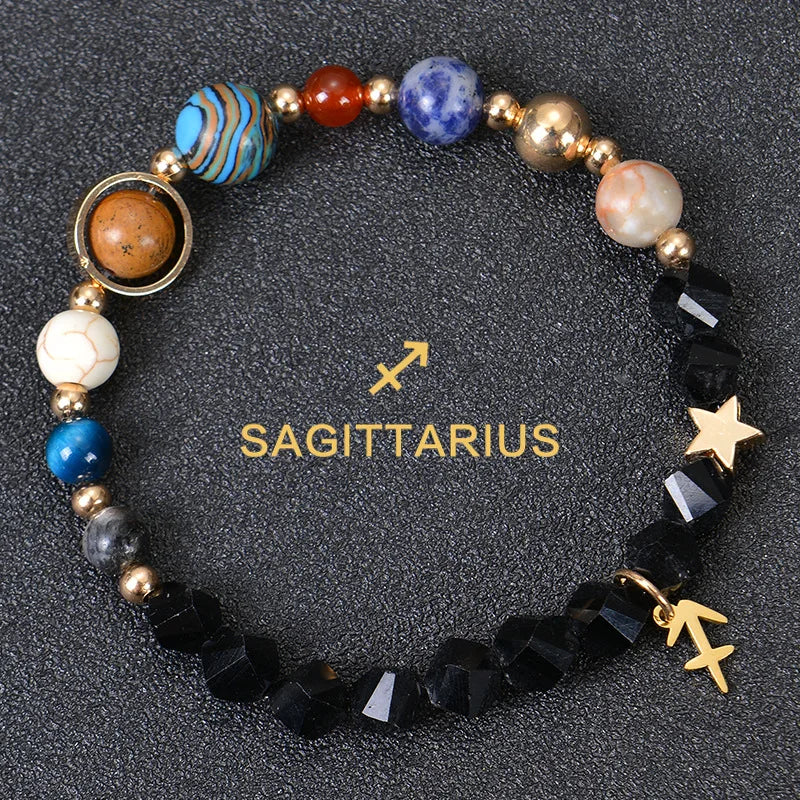 Handcrafted Natural Crystal Zodiac Bracelet For Women Balance And Protection Birthday Gift By Tinkers