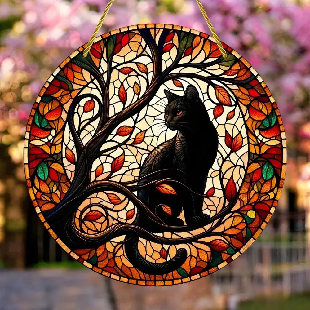 Black Cat Moonlight Suncatcher By Tinkers Spiritual Aura