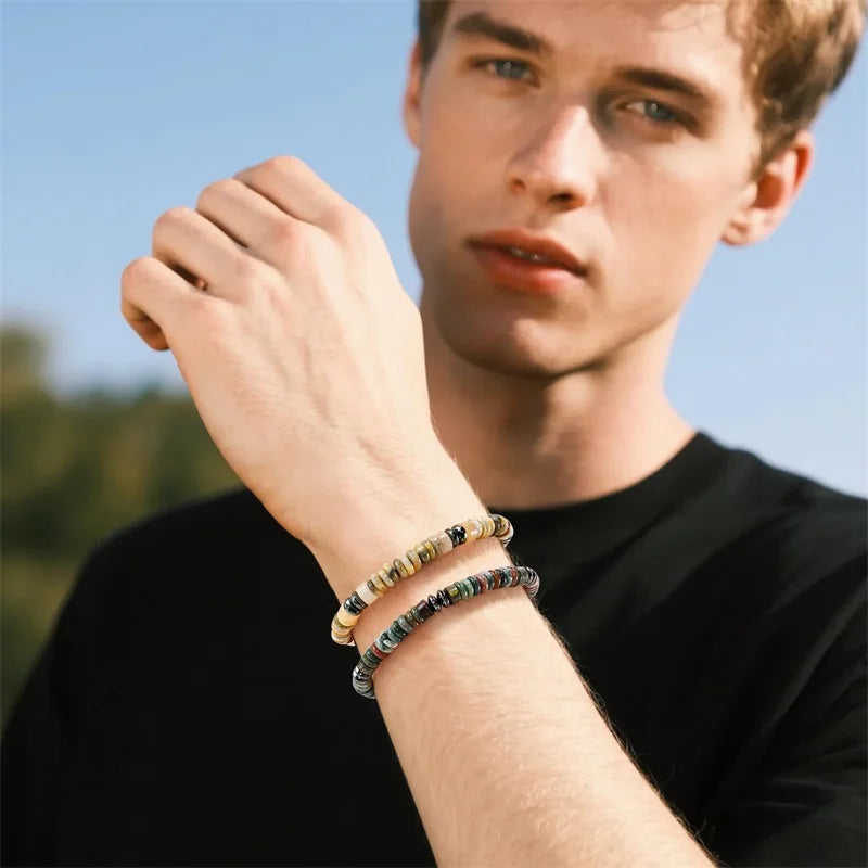 Abacus Bead Stone Bracelet By Tinkers Healing Energy