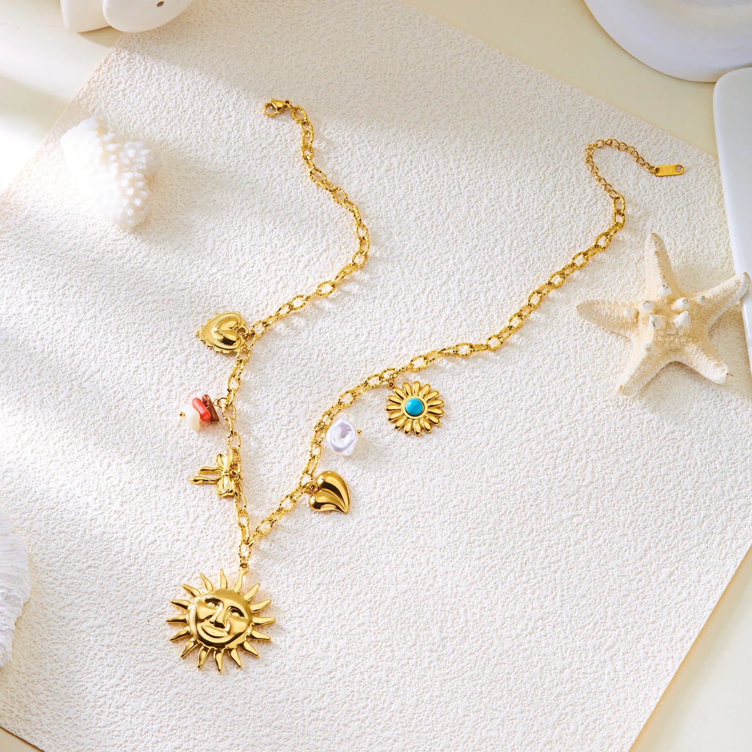 Serene Handcrafted Starfish Pendant Necklace by Tinkers for Women