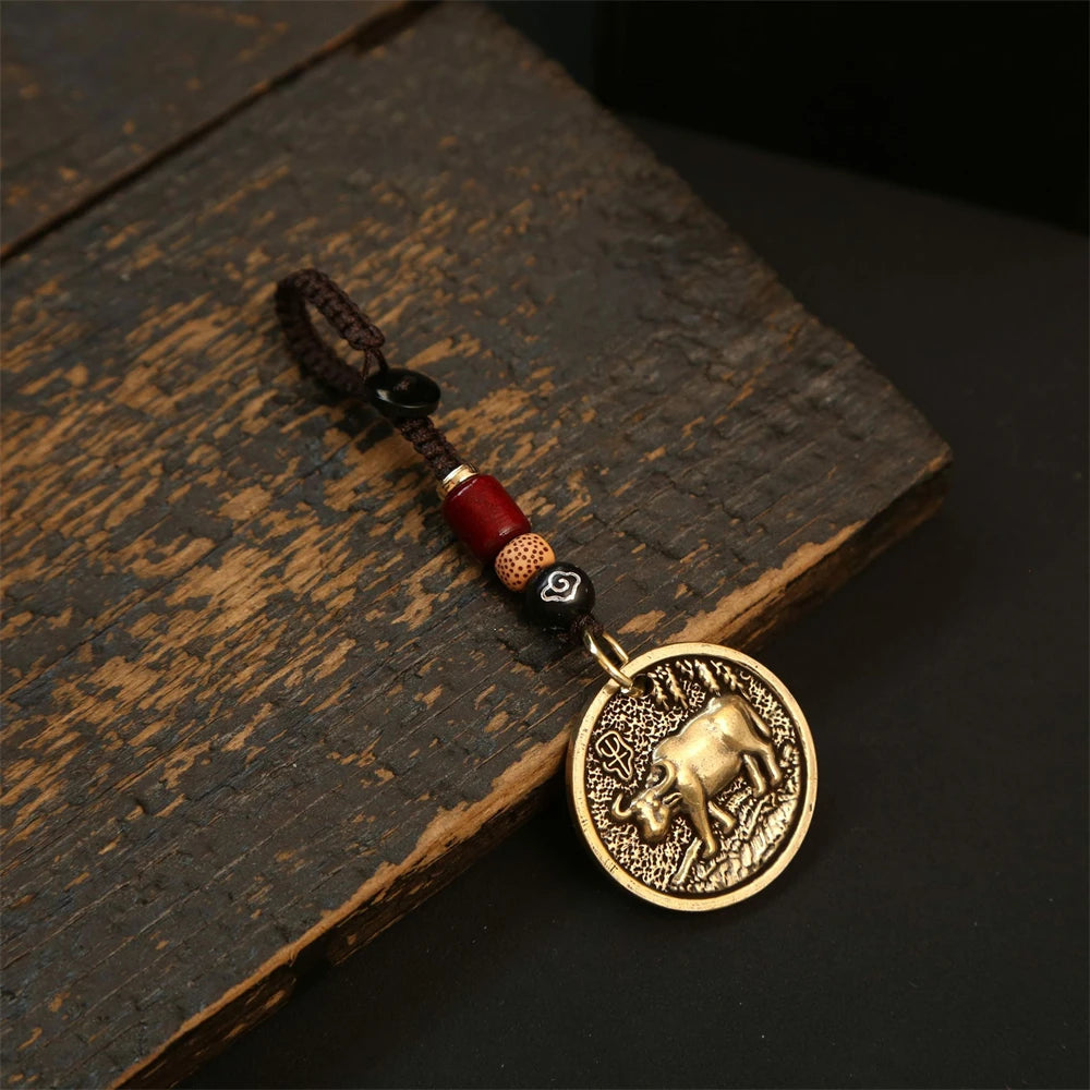 Tinkers Chinese Zodiac Keychain 12 Signs Dragon Charm for Men - Apparel & Accessories > Handbag & Wallet Accessories > Keychains